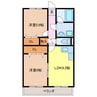 名鉄名古屋本線/須ケ口駅 徒歩13分 1階 築25年 2LDKの間取り
