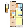 名鉄名古屋本線/新清洲駅 徒歩15分 2階 築19年 2LDKの間取り