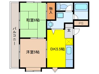間取図 東海交通事業城北線/尾張星の宮駅 徒歩3分 1階 築28年