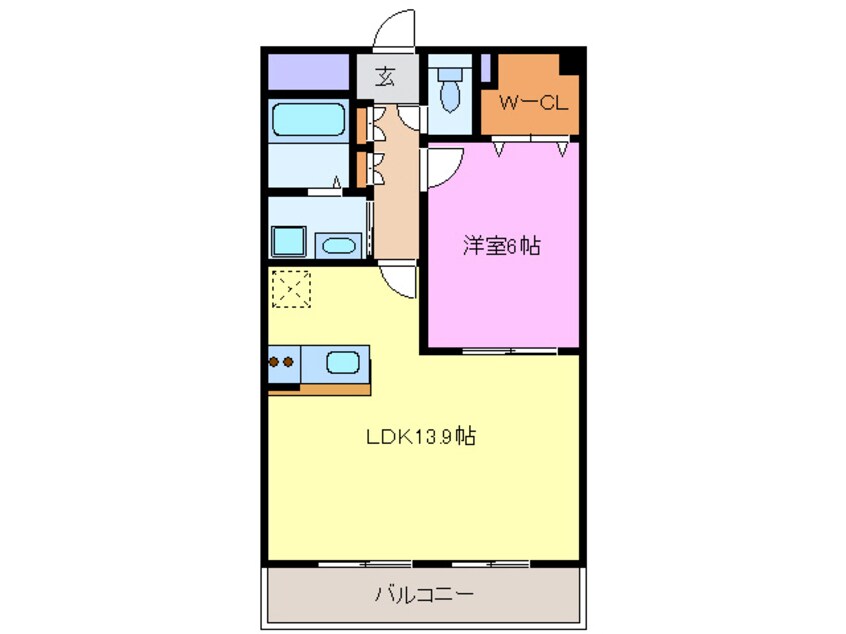 間取図 東海道本線/清洲駅 徒歩7分 2階 築20年