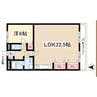 名鉄犬山線/下小田井駅 徒歩4分 3階 築35年 1LDKの間取り