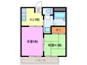 名鉄犬山線/下小田井駅 徒歩6分 2階 築30年 2Kの間取り