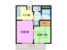名鉄犬山線/下小田井駅 徒歩6分 2階 築30年 2Kの間取り