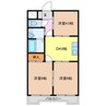 名鉄津島線･尾西線（須ケ口-弥富）/甚目寺駅 徒歩13分 3階 築38年 3DKの間取り