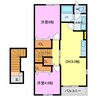 名鉄津島線･尾西線（須ケ口-弥富）/甚目寺駅 徒歩18分 2階 築23年 2DKの間取り