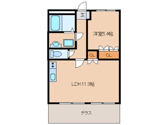 間取図 名古屋市営地下鉄東山線/中村公園駅 バス17分大治役場前下車:停歩8分 1階 築16年