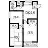 東海道本線/清洲駅 徒歩18分 2階 築45年 3DKの間取り