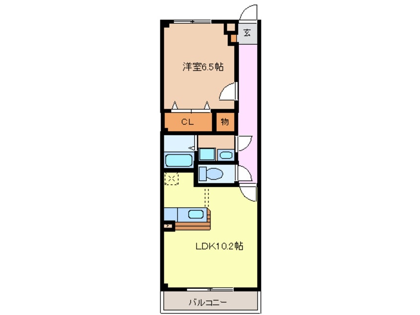 間取図 東海道本線/清洲駅 徒歩15分 2階 築18年