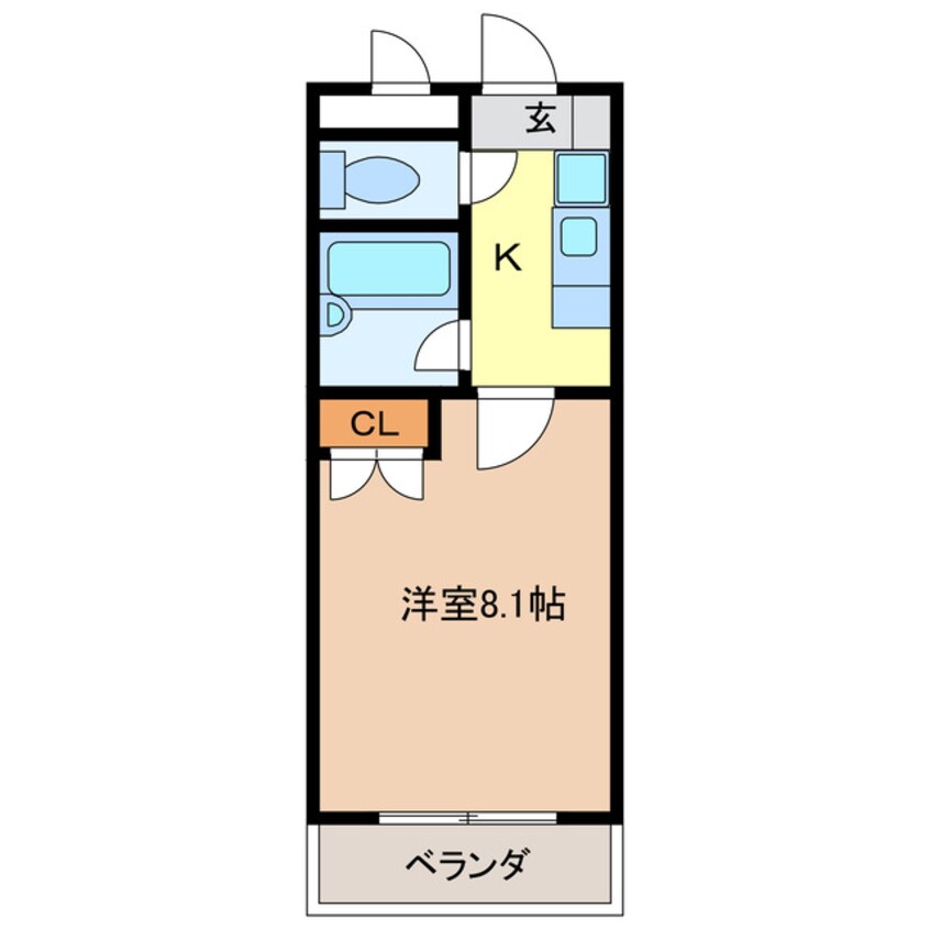 間取図 名鉄名古屋本線/国府宮駅 徒歩5分 1階 築24年