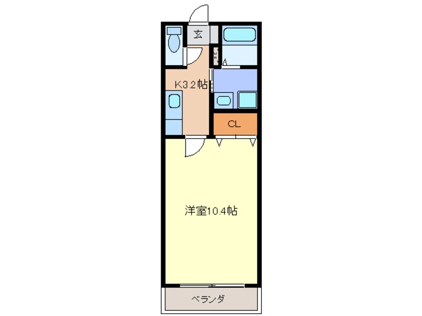 間取図 東海道本線/清洲駅 徒歩13分 2階 築19年