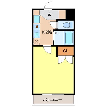 間取図 東海道本線/清洲駅 徒歩8分 3階 築22年