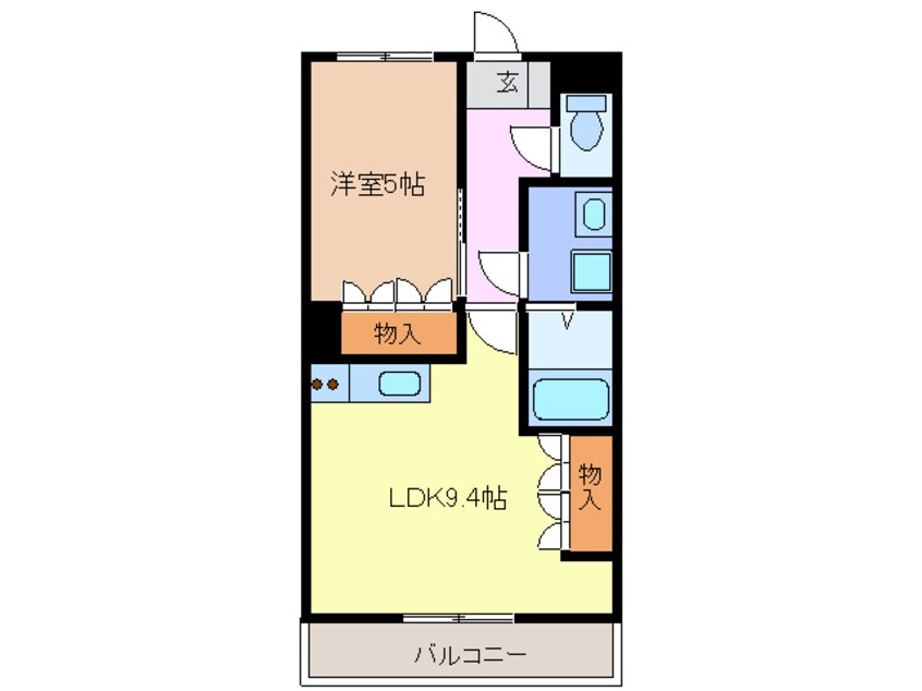 間取図 名鉄犬山線/上小田井駅 徒歩35分 3階 築18年