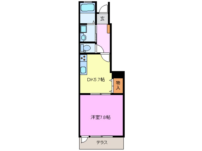 間取図 名鉄名古屋本線/新清洲駅 徒歩16分 1階 築15年