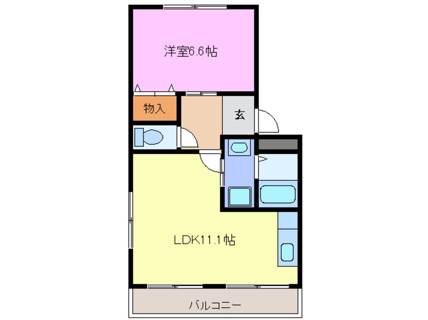 間取図 東海道本線/清洲駅 徒歩20分 2階 築22年