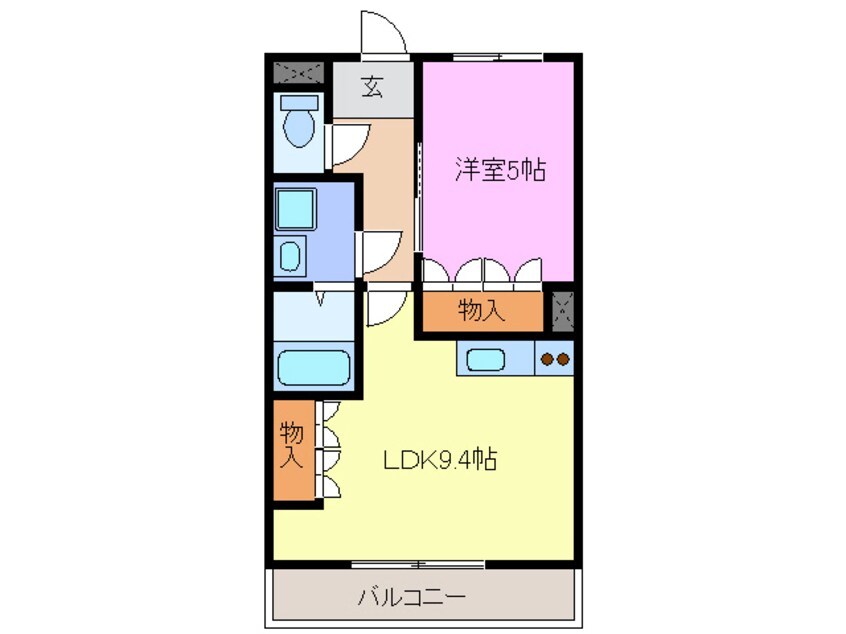 間取図 東海交通事業城北線/尾張星の宮駅 徒歩12分 3階 築17年