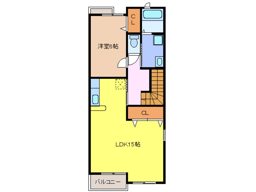 間取図 東海道本線/稲沢駅 徒歩22分 2階 築15年