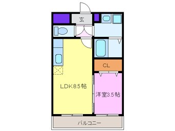 間取図 名鉄名古屋本線/国府宮駅 徒歩4分 3階 築15年