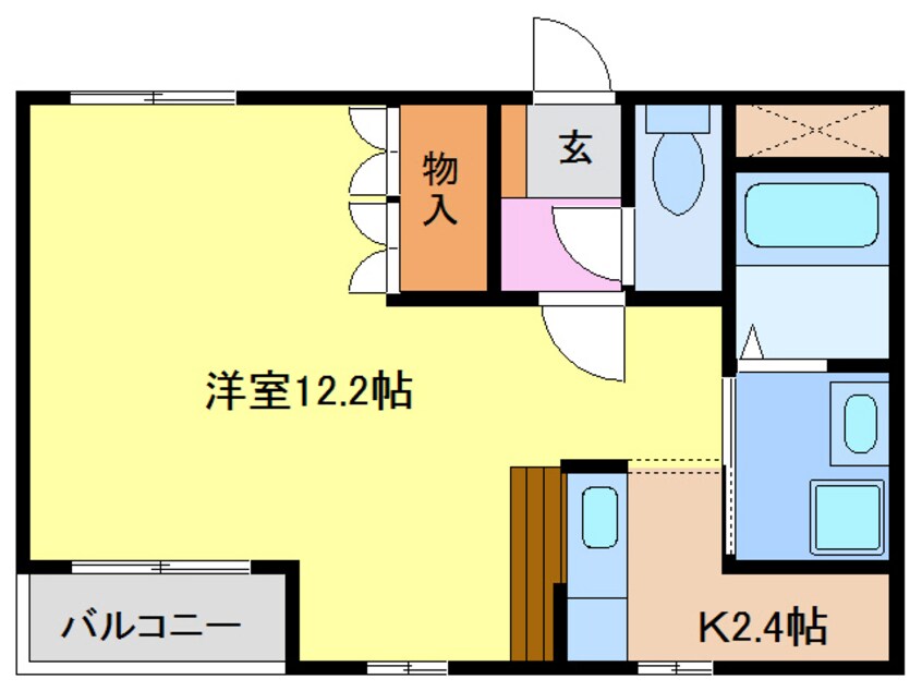 間取図 名古屋市営地下鉄東山線/中村公園駅 バス11分大正橋西下車:停歩2分 1階 築19年