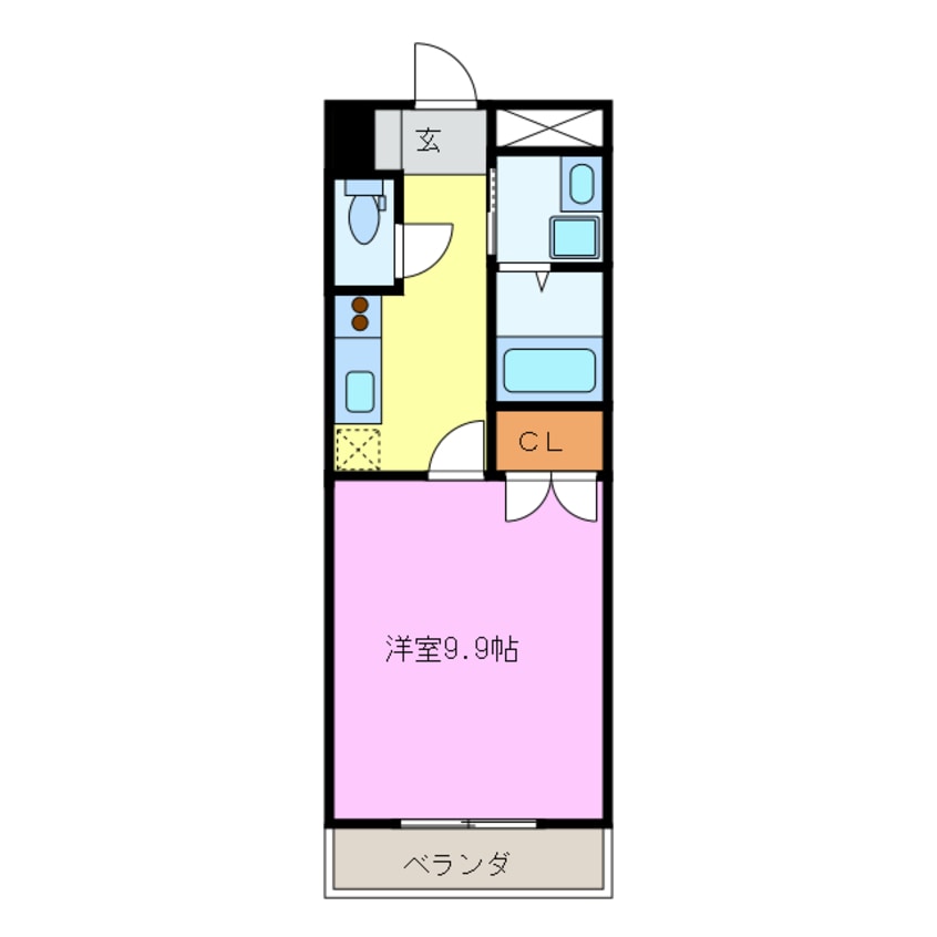 間取図 名鉄名古屋本線/新清洲駅 徒歩2分 2階 築15年