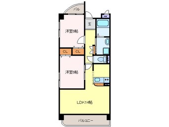 間取図 東海道本線/稲沢駅 徒歩8分 3階 築23年