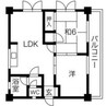 名古屋市バス（７号系統）/平田住宅 徒歩10分 4階 築40年 2LDKの間取り