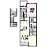 東海道本線/稲沢駅 徒歩26分 2階 築19年 1LDKの間取り