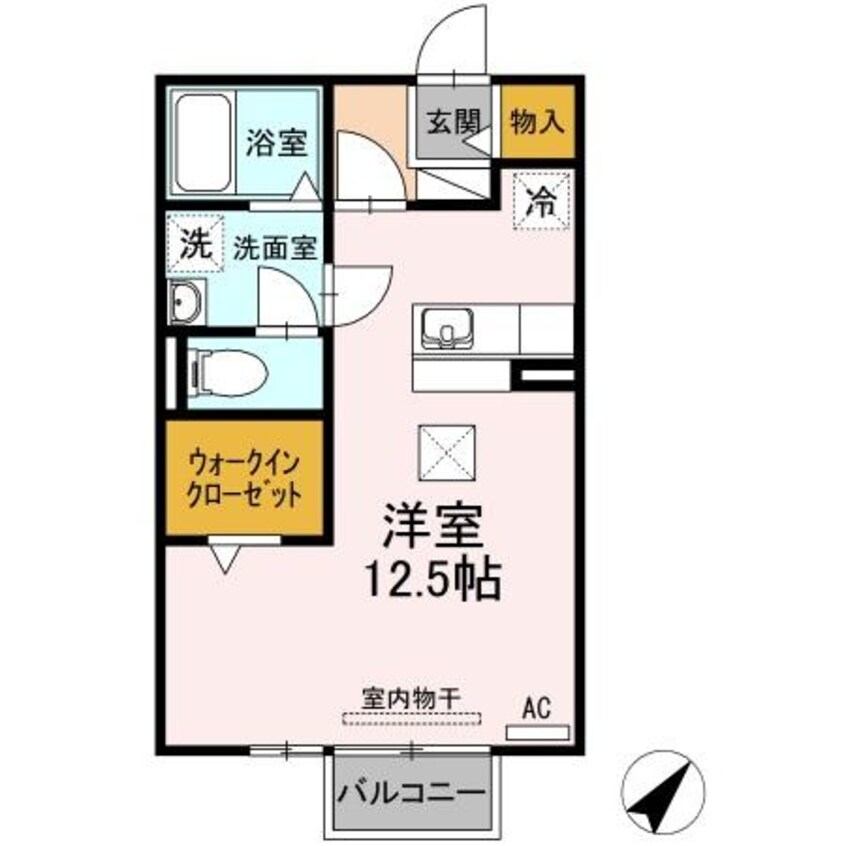 間取図 名鉄名古屋本線/西枇杷島駅 徒歩1分 1階 築18年