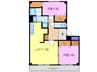 東海交通事業城北線/尾張星の宮駅 徒歩6分 1階 築22年 2LDKの間取り