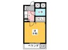 東海道本線/枇杷島駅 徒歩3分 3階 築36年 1Kの間取り