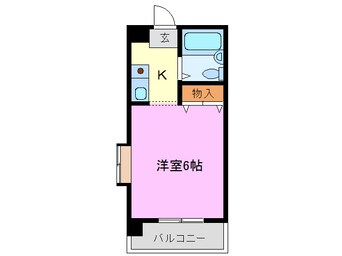間取図 東海道本線/枇杷島駅 徒歩3分 5階 築35年