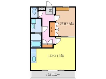 間取図 東海道本線/稲沢駅 徒歩17分 2階 築14年