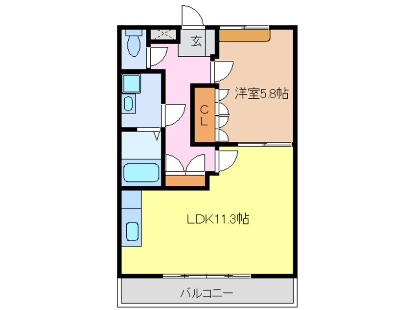 間取図 東海道本線/稲沢駅 徒歩17分 2階 築14年