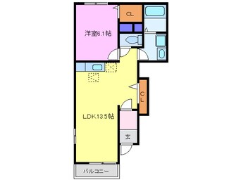 間取図 名鉄名古屋本線/新清洲駅 徒歩10分 1階 築14年