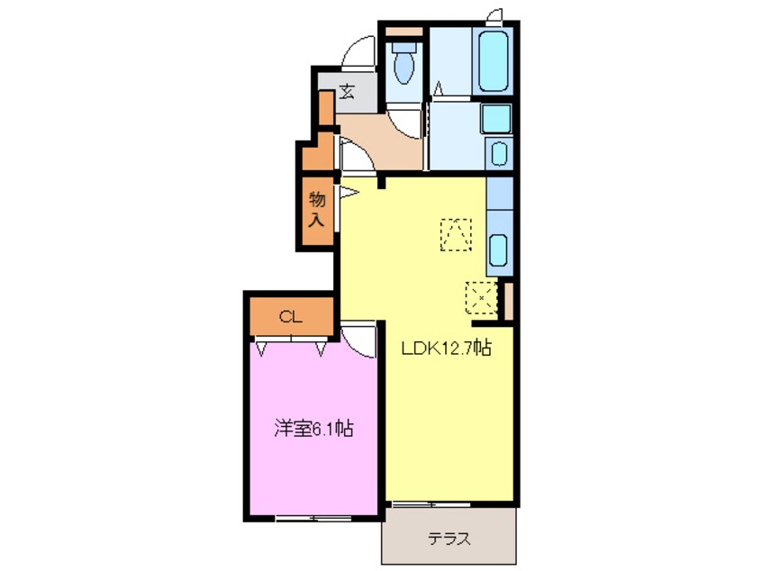 間取図 東海道本線/稲沢駅 徒歩13分 1階 築15年