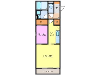 間取図 名鉄名古屋本線/新清洲駅 徒歩10分 3階 築15年