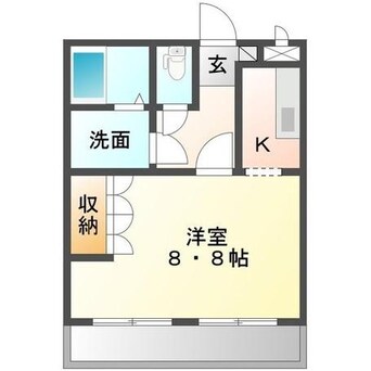 間取図 名鉄津島線･尾西線（須ケ口-弥富）/甚目寺駅 徒歩9分 1階 築14年