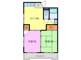 間取図 名鉄名古屋本線/新清洲駅 徒歩9分 1階 築35年