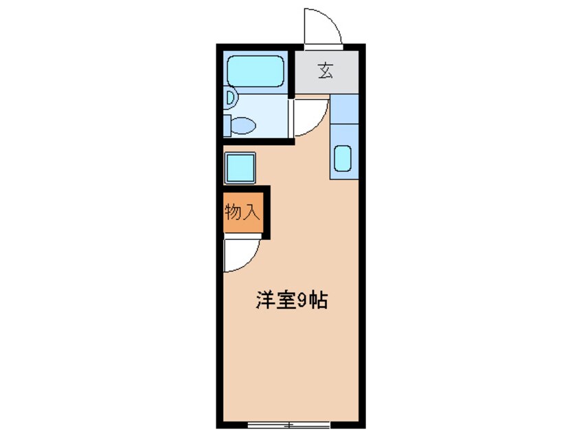 間取図 名鉄名古屋本線/新清洲駅 徒歩15分 1階 築34年