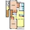 名鉄名古屋本線/国府宮駅 徒歩17分 2階 築19年 2LDKの間取り