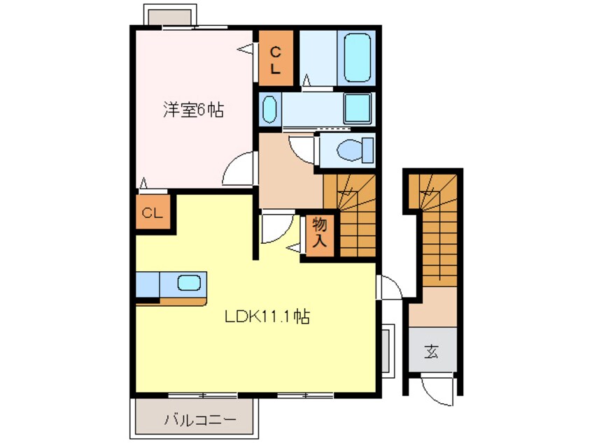 間取図 名鉄名古屋本線/国府宮駅 徒歩10分 1階 築13年