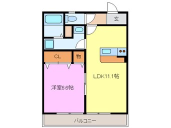 間取図 名鉄津島線･尾西線（須ケ口-弥富）/甚目寺駅 徒歩17分 2階 築13年