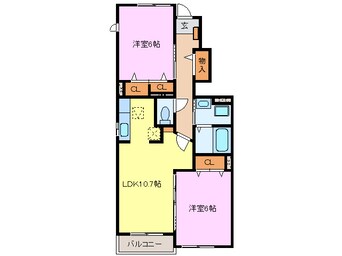間取図 名鉄津島線･尾西線（須ケ口-弥富）/甚目寺駅 徒歩24分 1階 築15年