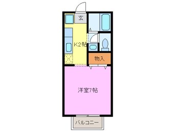 間取図 東海道本線/清洲駅 徒歩3分 1階 築30年