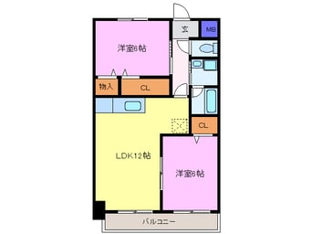 間取図 名鉄津島線･尾西線（須ケ口-弥富）/七宝駅 徒歩18分 3階 築24年