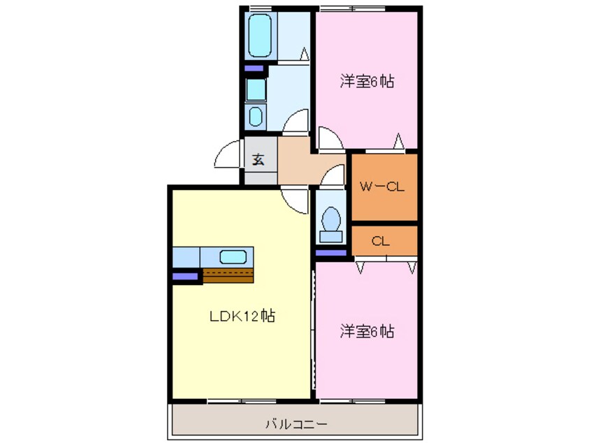 間取図 名鉄津島線･尾西線（須ケ口-弥富）/七宝駅 徒歩23分 3階 築17年