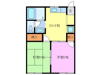 間取図 名鉄犬山線/下小田井駅 徒歩4分 1階 築30年