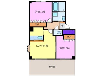 間取図 東海交通事業城北線/尾張星の宮駅 徒歩3分 1階 築19年