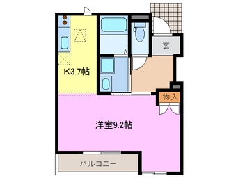 間取図 名古屋市営地下鉄東山線/中村公園駅 バス12分東条下車:停歩2分 1階 築14年
