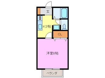 間取図 名鉄津島線･尾西線（須ケ口-弥富）/甚目寺駅 徒歩29分 2階 築22年