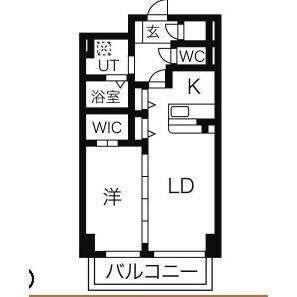 間取り図 名鉄名古屋本線/二ツ杁駅 徒歩3分 8階 築17年